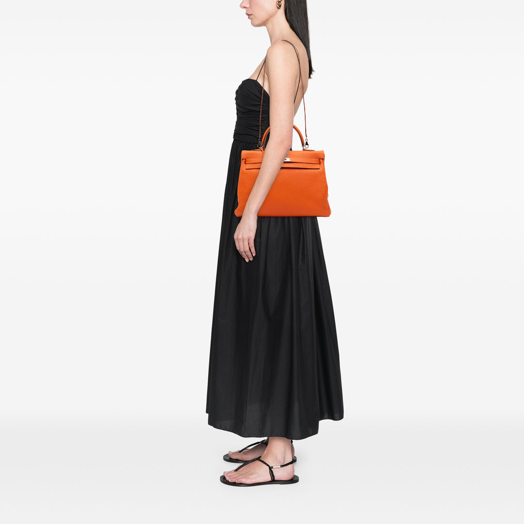 Hermès Togo Kelly II Retourne 35 Orange – GABY PARIS Authentique