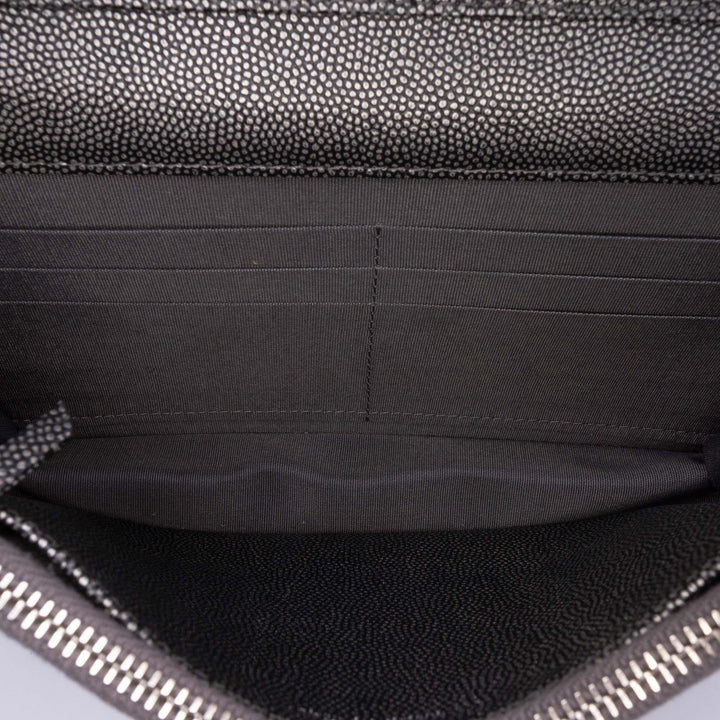 Chanel Quilted Métallisé Caviar Doréen Class Portefeuille On Chain Noir – GABY PARIS Authentique