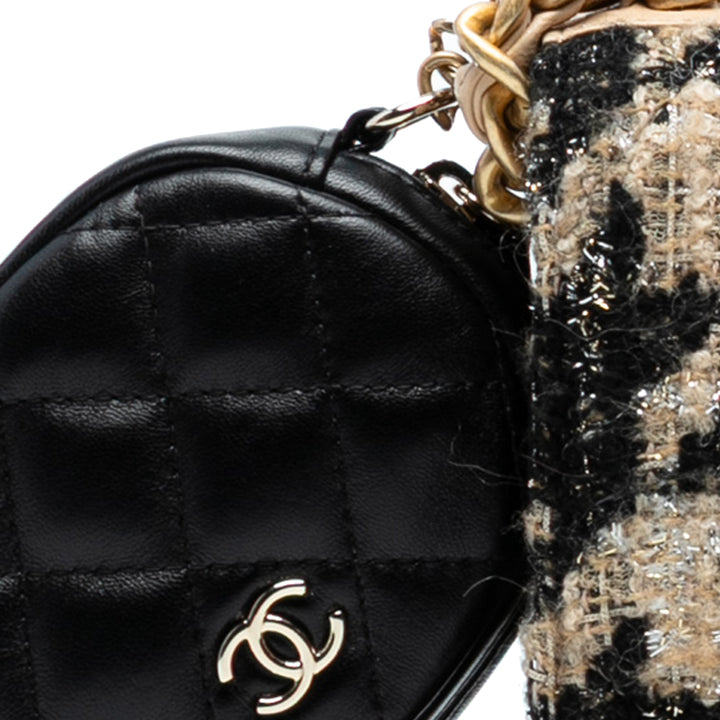 Chanel Houndstooth Tweed 19 Wallet On Chain Marron – GABY PARIS Authentique