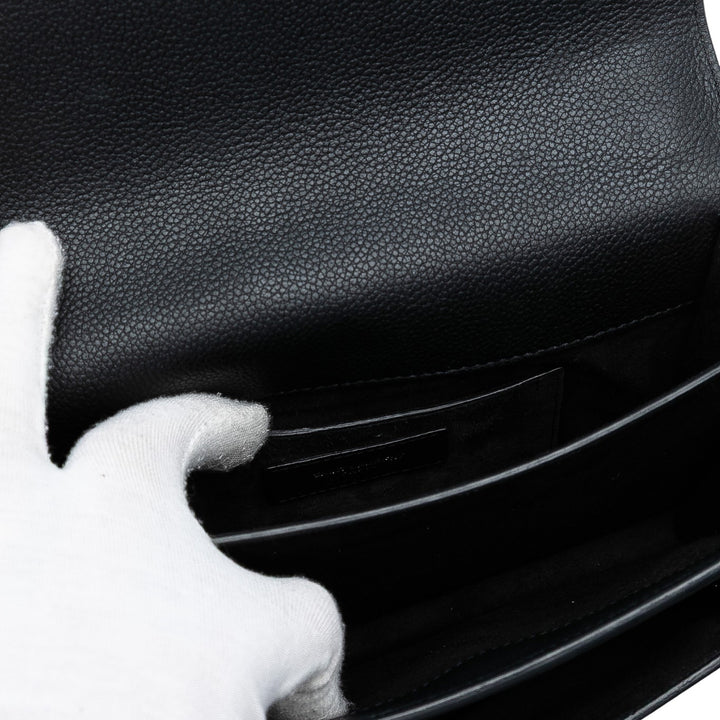 Saint Laurent Medium Grained Cuir de veau Monogram Sunset Sac porté croisé Noir – GABY PARIS Authentique