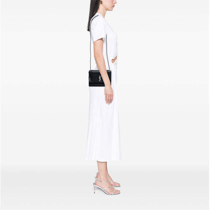 Saint Laurent Medium Grained Cuir de veau Monogram Sunset Sac porté croisé Noir – GABY PARIS Authentique