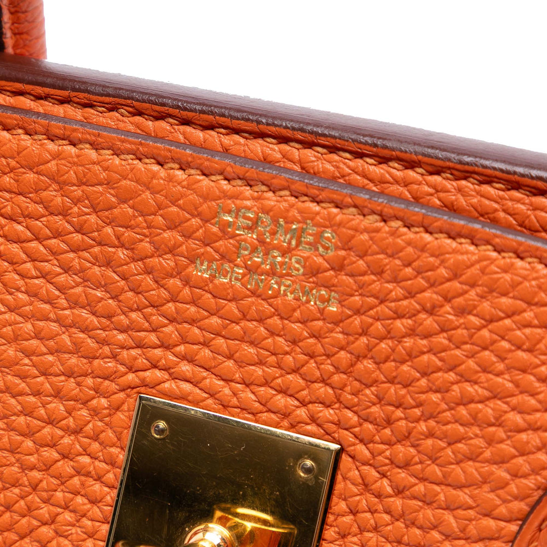 Hermès Togo Birkin Retourne 35 Orange – GABY PARIS Authentique