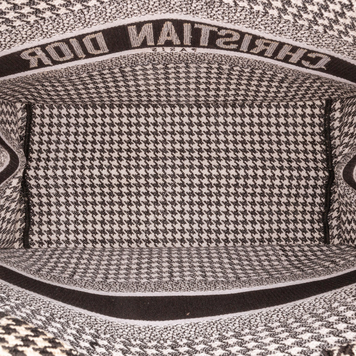 Dior Medium Houndstooth Book Cabas Noir – GABY PARIS Authentique
