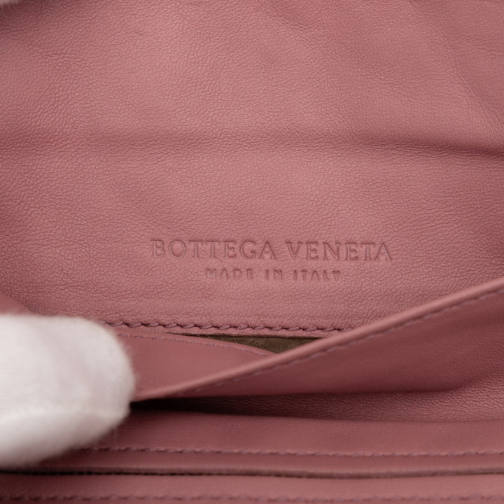 Bottega Veneta Mini Nappa Intrecciato Expandable Chain Sac porté croisé Rose
