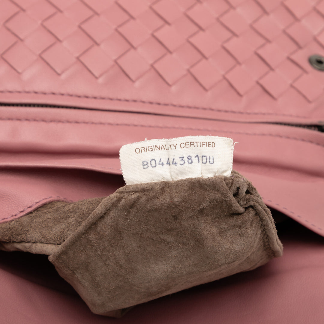 Bottega Veneta Mini Nappa Intrecciato Expandable Chain Sac porté croisé Rose