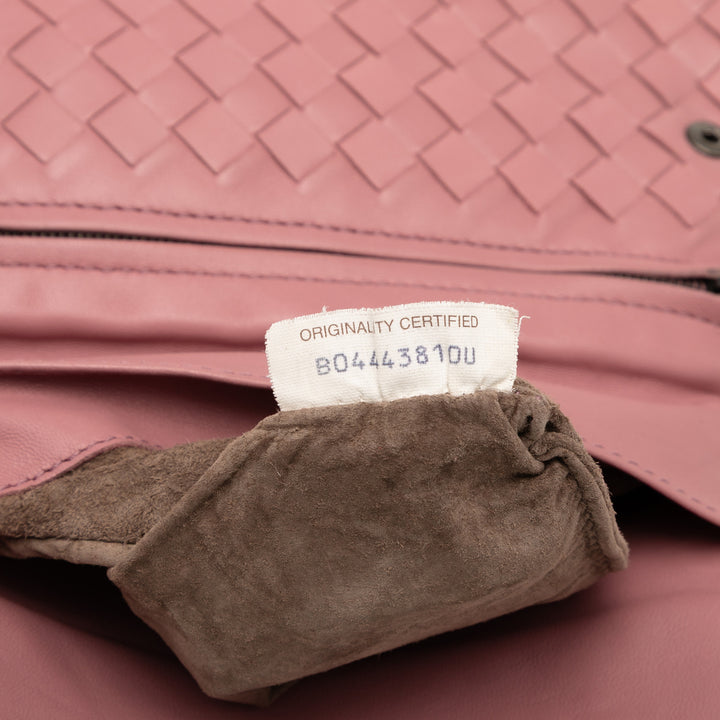 Bottega Veneta Mini Nappa Intrecciato Expandable Chain Sac porté croisé Rose