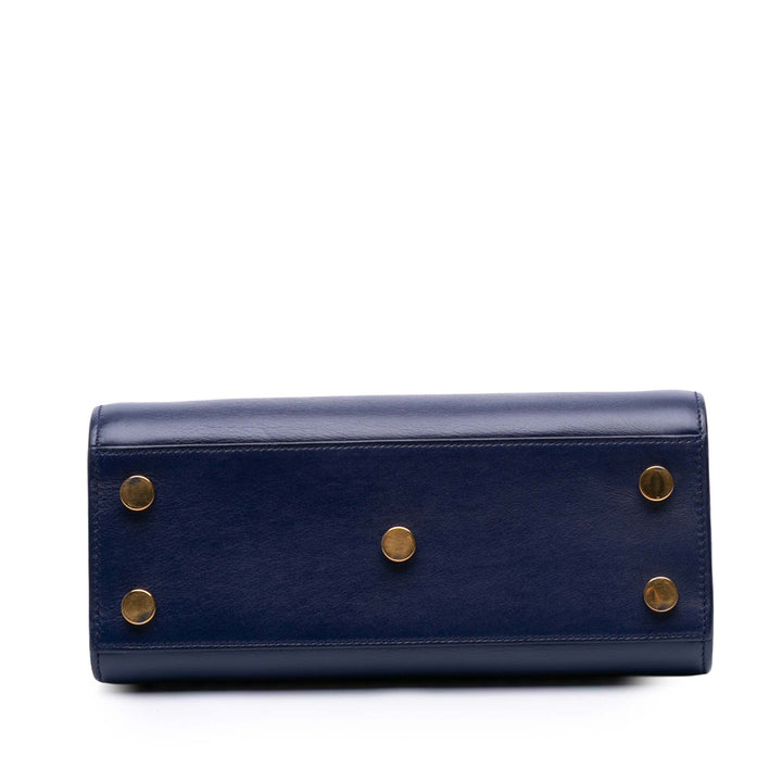 Saint Laurent Nano Cuir Sac De Jour Sac cartable Bleu – GABY PARIS Authentique