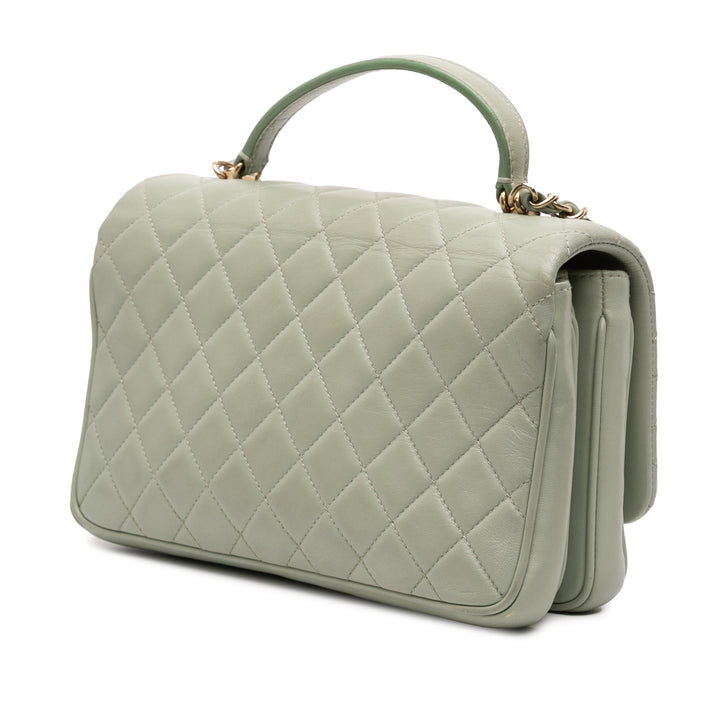 Chanel Small Quilted Cuir d’agneau Citizen Chic Flap Vert – GABY PARIS Authentique