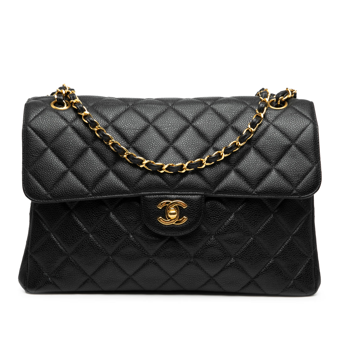 Chanel Jumbo Quilted Caviar Double Sided Flap Noir – GABY PARIS Authentique
