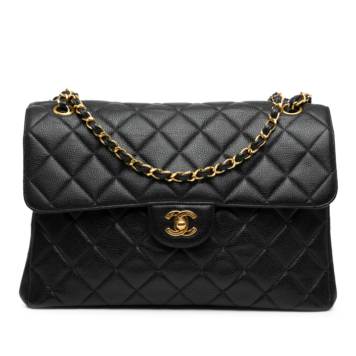 Chanel Jumbo Quilted Caviar Double Sided Flap Noir – GABY PARIS Authentique