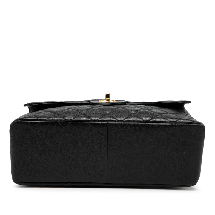 Chanel Jumbo Quilted Caviar Double Sided Flap Noir – GABY PARIS Authentique