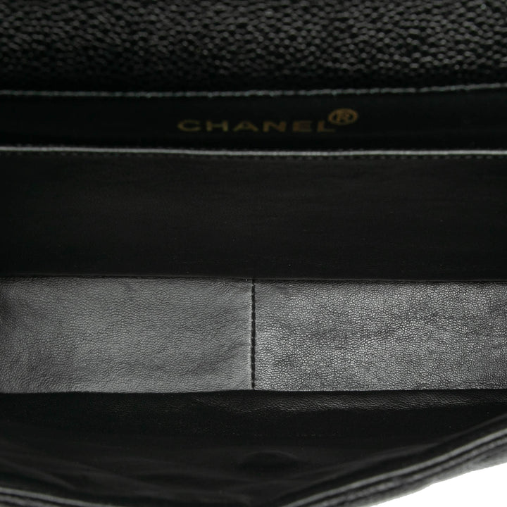 Chanel Jumbo Quilted Caviar Double Sided Flap Noir – GABY PARIS Authentique