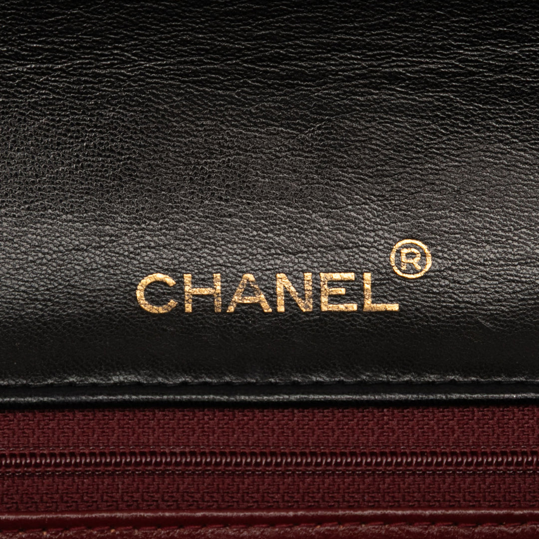 Chanel CC Quilted Cuir d’agneau Rabat intégral Noir – GABY PARIS Authentique