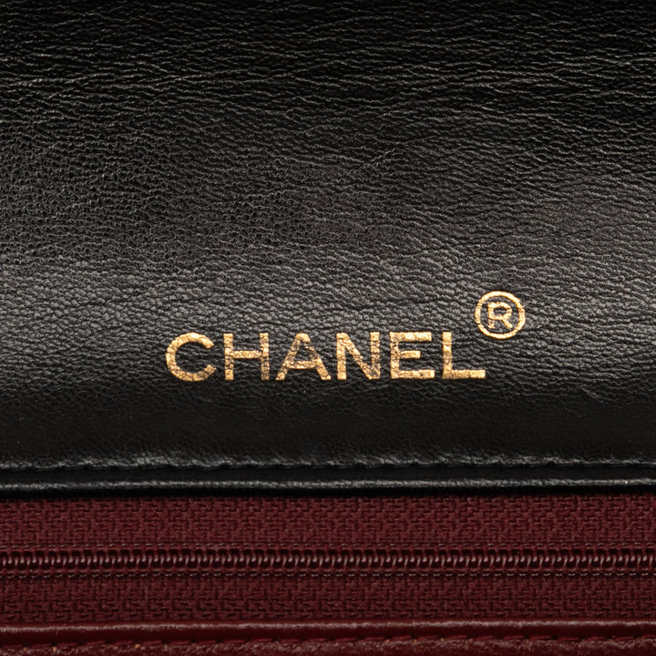 Chanel CC Quilted Cuir d’agneau Rabat intégral Noir – GABY PARIS Authentique