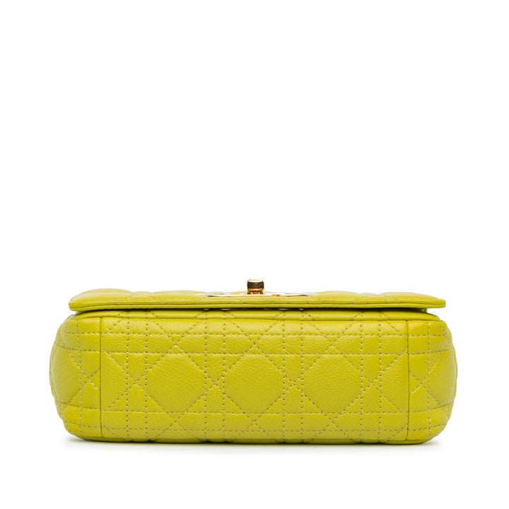 Dior Small Calfskin Cannage Caro Bag Yellow - gabyparis.fr