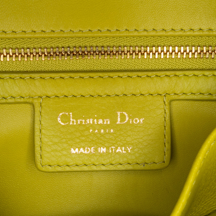 Dior Small Calfskin Cannage Caro Bag Yellow - gabyparis.fr