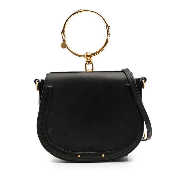 Chloé Medium Cuir Nile Bracelet Sac cartable Noir – GABY PARIS Authentique