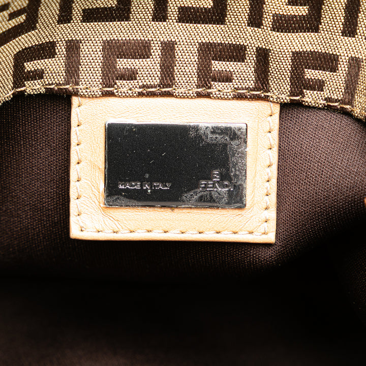 Fendi Zucchino Canvas Tote Brown - gabyparis.fr
