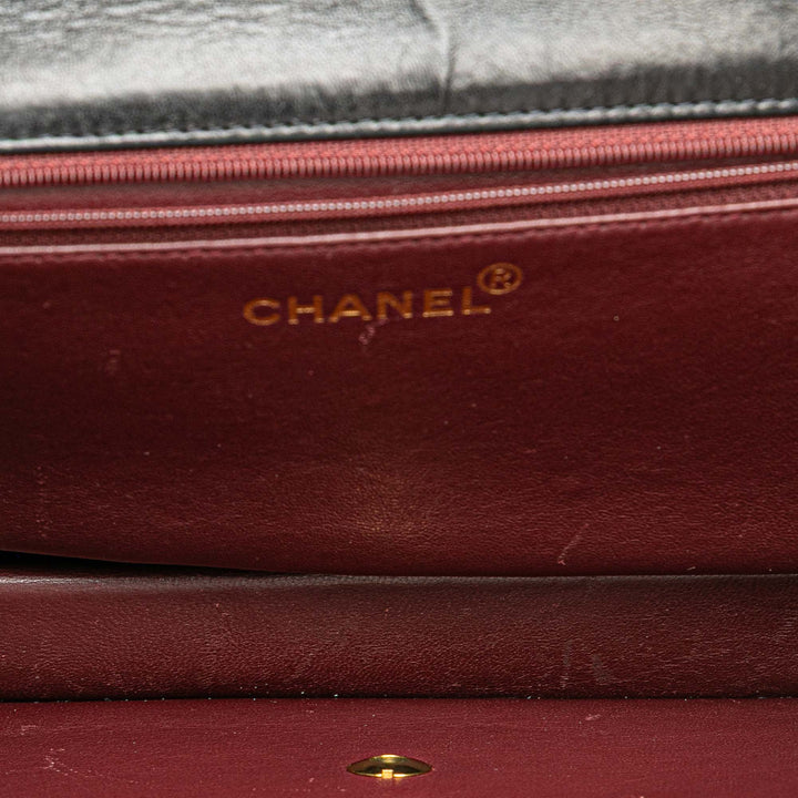 Chanel Medium CC Quilted Cuir d’agneau Single Flap Noir – GABY PARIS Authentique