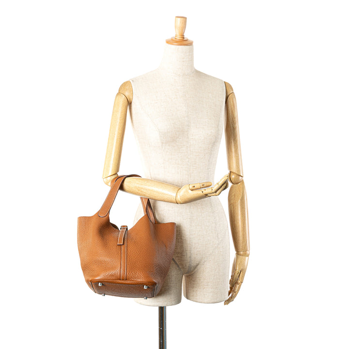 Hermès Clemence Picotin 22 Marron