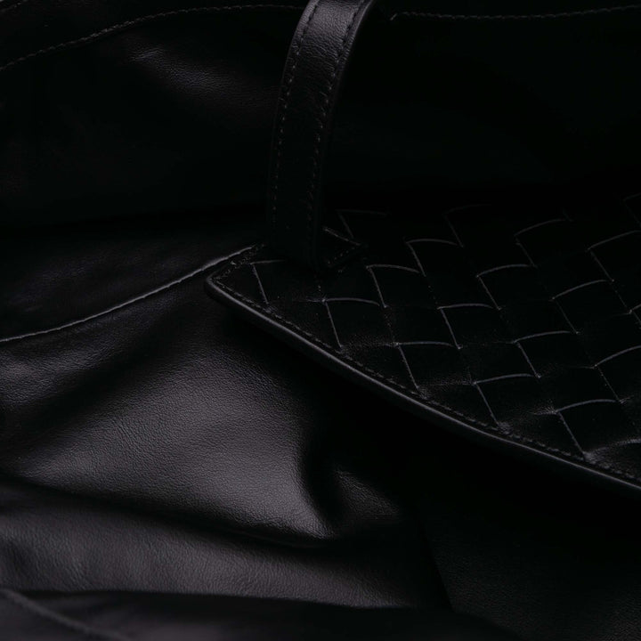 Bottega Veneta Large Wool and Cuir de veau Flip Flap Cabas Gris – GABY PARIS Authentique