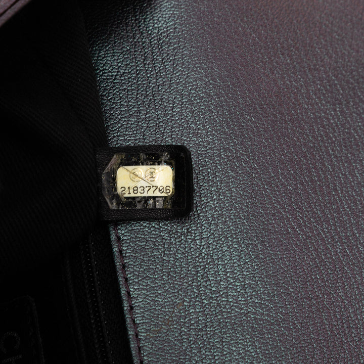 Chanel Small Iridescent Goatskin Rainbow Hardware Double Carry Waist Chain Flap Violet – GABY PARIS Authentique