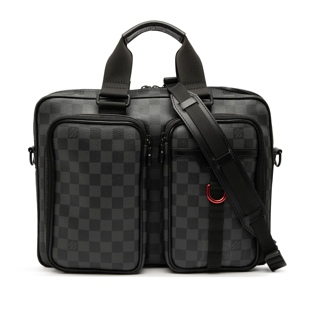 Louis Vuitton Damier Graphite Utility Business Bag Noir – GABY PARIS Authentique