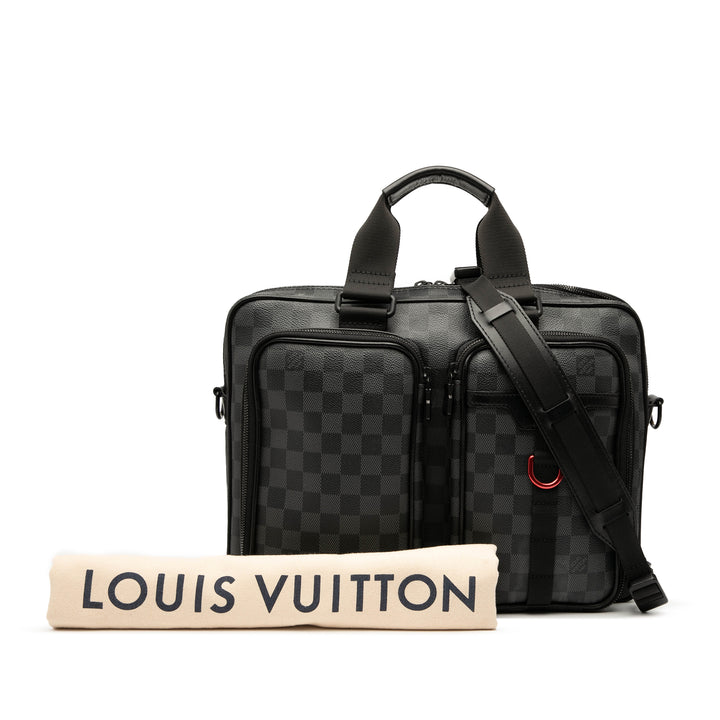 Louis Vuitton Damier Graphite Utility Business Bag Noir – GABY PARIS Authentique