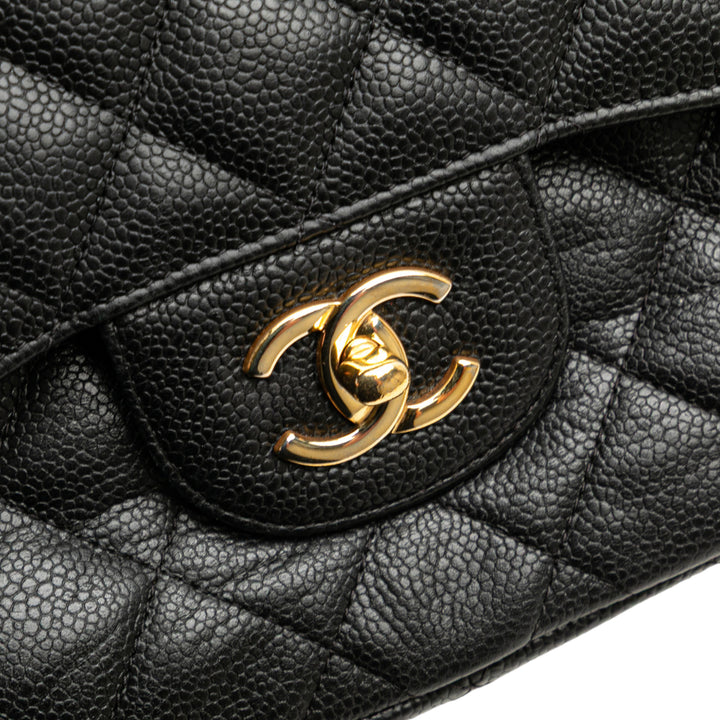 Chanel Jumbo Classic Caviar Double rabat Noir – GABY PARIS Authentique