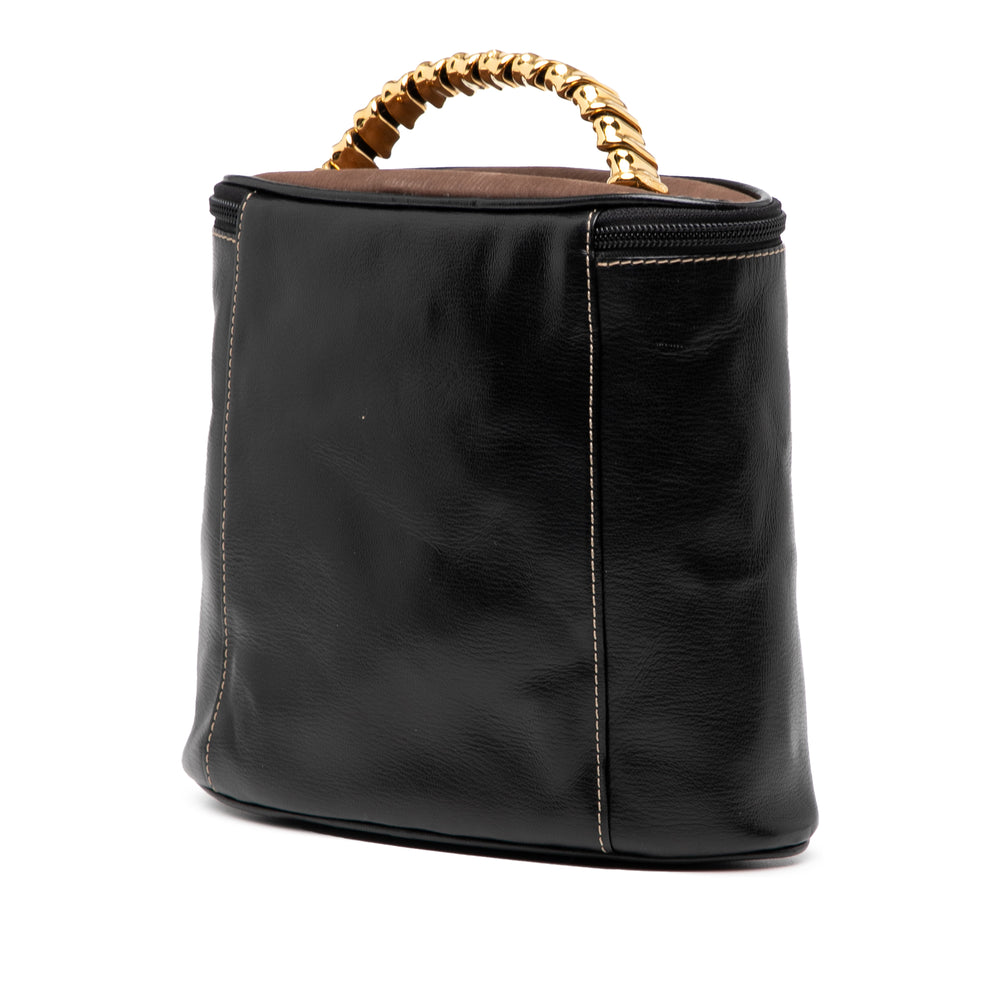 LOEWE Cuir Velasquez Twist Vanity Bag Noir – GABY PARIS Authentique