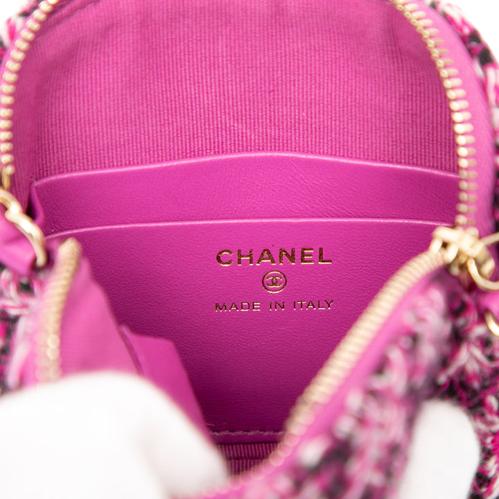 Chanel CC Tweed Houndstooth Pochette On Chain Violet – GABY PARIS Authentique