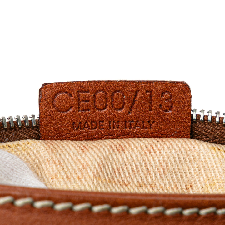 Celine Cuir de veau Shell Strap Sac bandoulière Marron – GABY PARIS Authentique