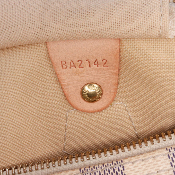 Louis Vuitton Damier Azur Speedy 30 Blanc – GABY PARIS Authentique