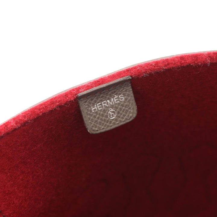 Hermès Epsom and Felt Petit H Skeleton Vertical Cabas PM Gris – GABY PARIS Authentique