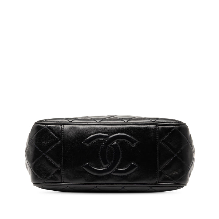 Chanel Mini Quilted Cuir d’agneau Chain Cabas Noir