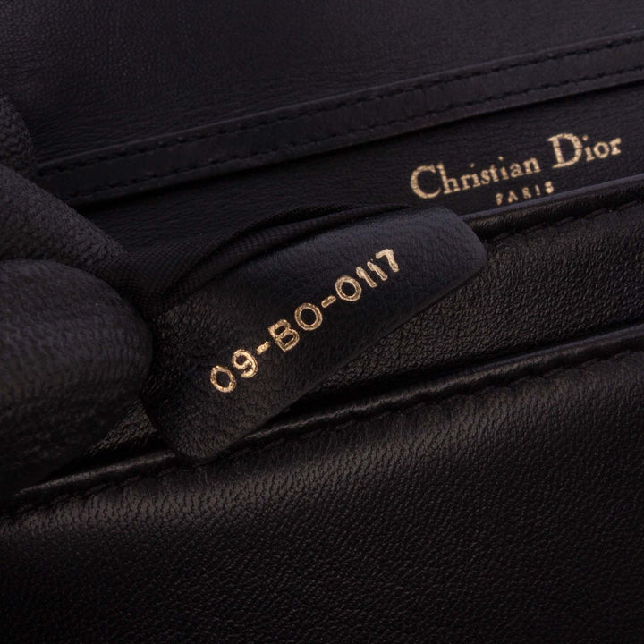 Dior Calfskin Studded Diorama Wallet on Chain Black - gabyparis.fr
