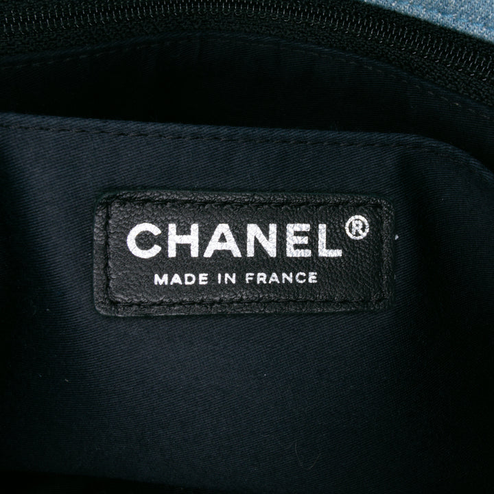 Chanel Medium Embroidered Denim Perfume Bottle Single Flap Bleu – GABY PARIS Authentique