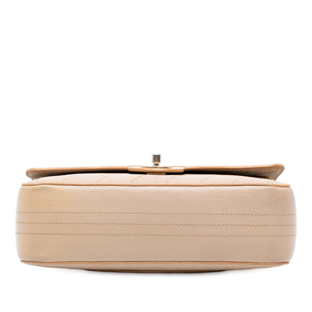 Chanel Medium Classic Cuir de veau Wild Stitch Double rabat Marron – GABY PARIS Authentique