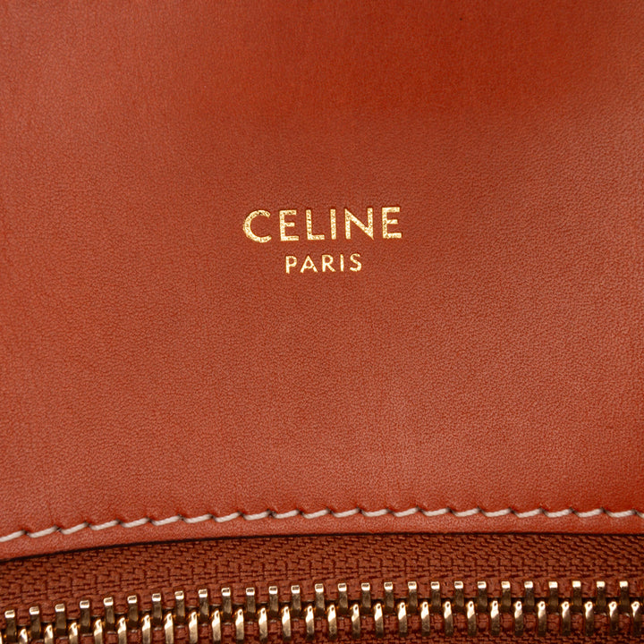 Celine Small Triomphe Toile Maillon Vertical Cabas Satchel Bleu – GABY PARIS Authentique