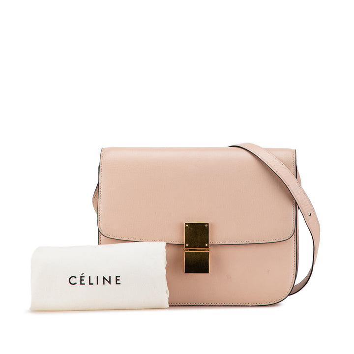 Celine Medium Cuir de veau Classic Box Rose – GABY PARIS Authentique