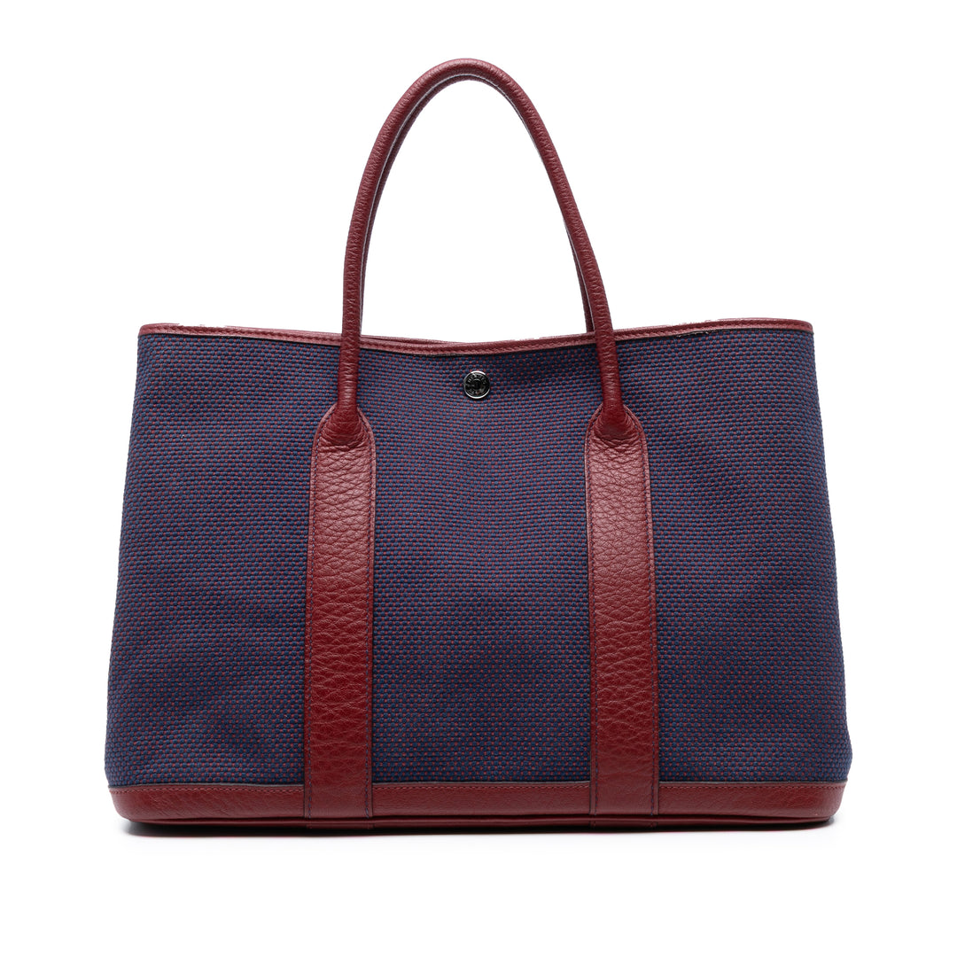 Hermès Toile and Negonda Garden Party 36 Bleu – GABY PARIS Authentique