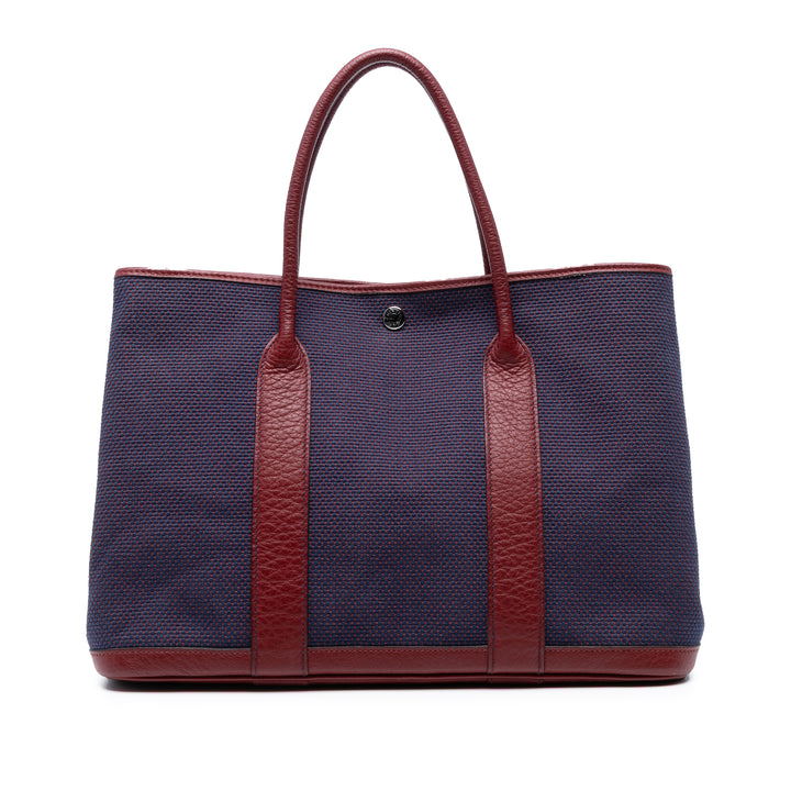 Hermès Toile and Negonda Garden Party 36 Bleu – GABY PARIS Authentique