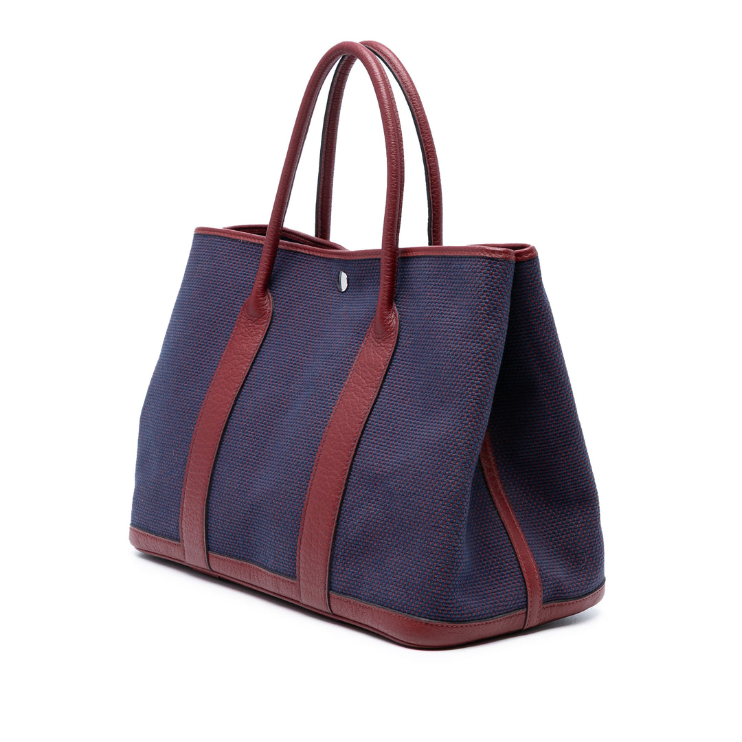 Hermès Toile and Negonda Garden Party 36 Bleu – GABY PARIS Authentique