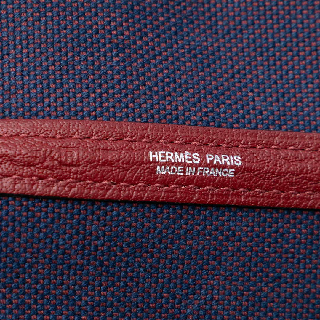 Hermès Toile and Negonda Garden Party 36 Bleu – GABY PARIS Authentique