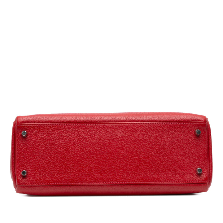 Hermès Togo Kelly II Retourne 32 Rouge – GABY PARIS Authentique