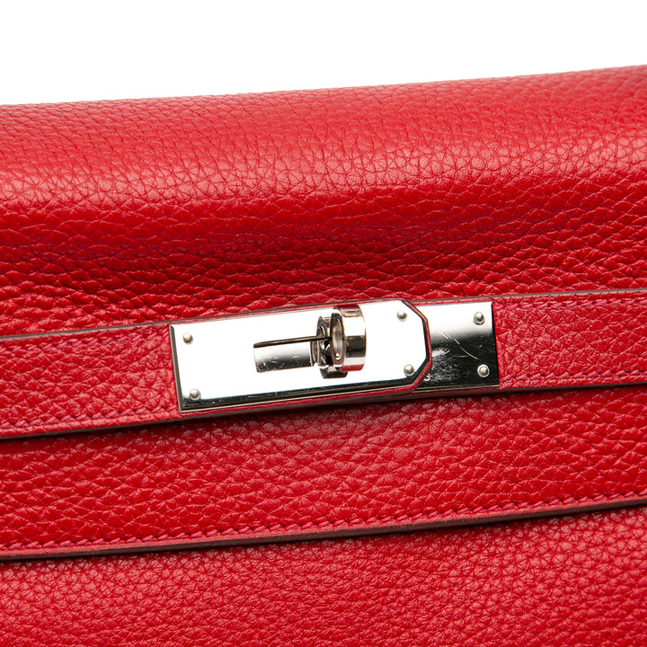 Hermès Togo Kelly II Retourne 32 Rouge – GABY PARIS Authentique