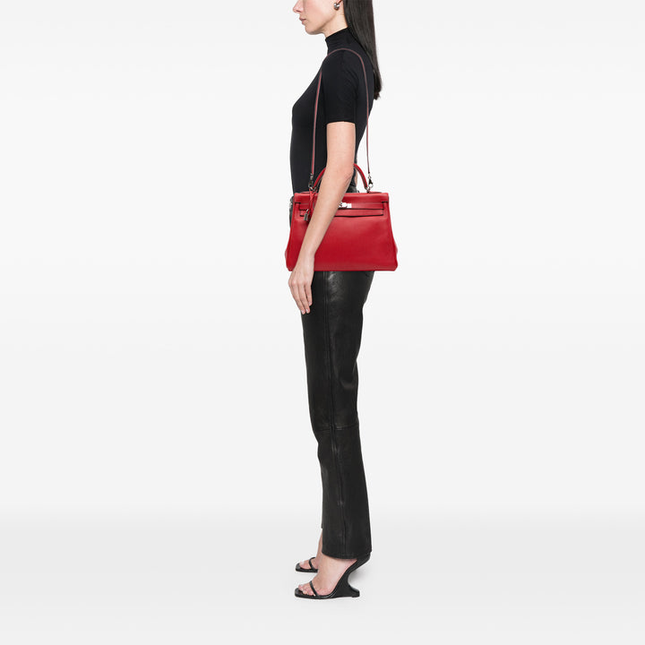 Hermès Togo Kelly II Retourne 32 Rouge – GABY PARIS Authentique