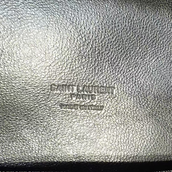 Saint Laurent Small Mesh and Cuir verni Rive Gauche Cabas Noir – GABY PARIS Authentique