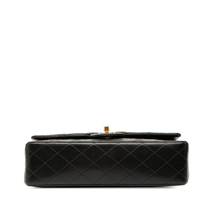 Chanel Medium Classic Cuir d’agneau Double rabat Noir – GABY PARIS Authentique