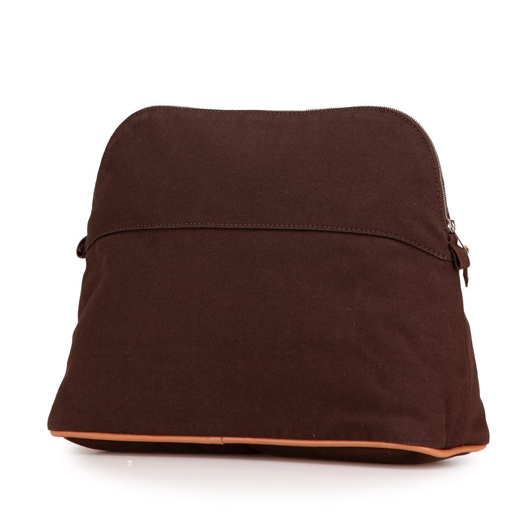 Hermès Toile Bolide Trousse de Voyage GM Brown - gabyparis.fr